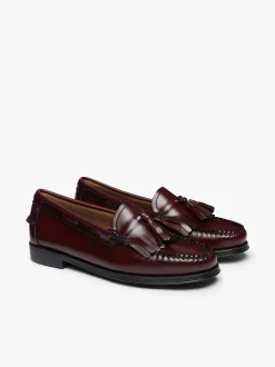 Women G.H.BASS Weejuns Esther Kiltie Tassel Loafers Leather