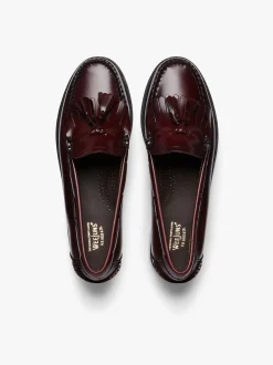 Women G.H.BASS Weejuns Esther Kiltie Tassel Loafers Leather