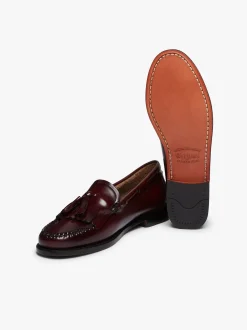 Women G.H.BASS Weejuns Esther Kiltie Tassel Loafers Leather