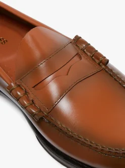 G.H.BASS Weejuns Heritage Larson Penny Loafers Bombay Leather