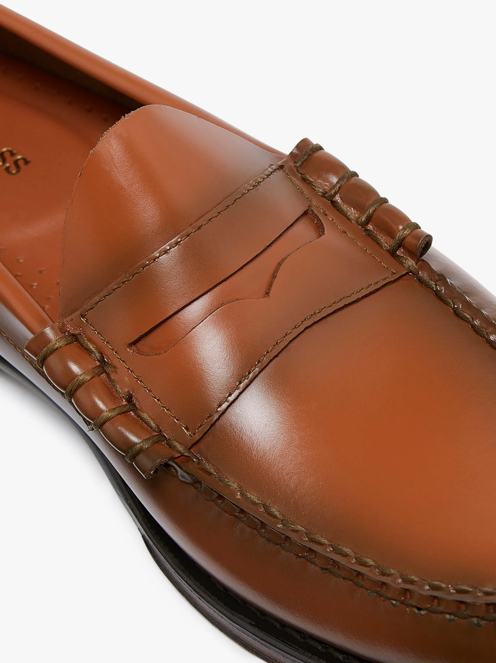 G.H.BASS Weejuns Heritage Larson Penny Loafers Bombay Leather