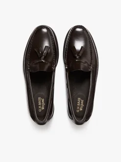 G.H.BASS Weejuns Larkin Tassel Loafers leather with leather sole
