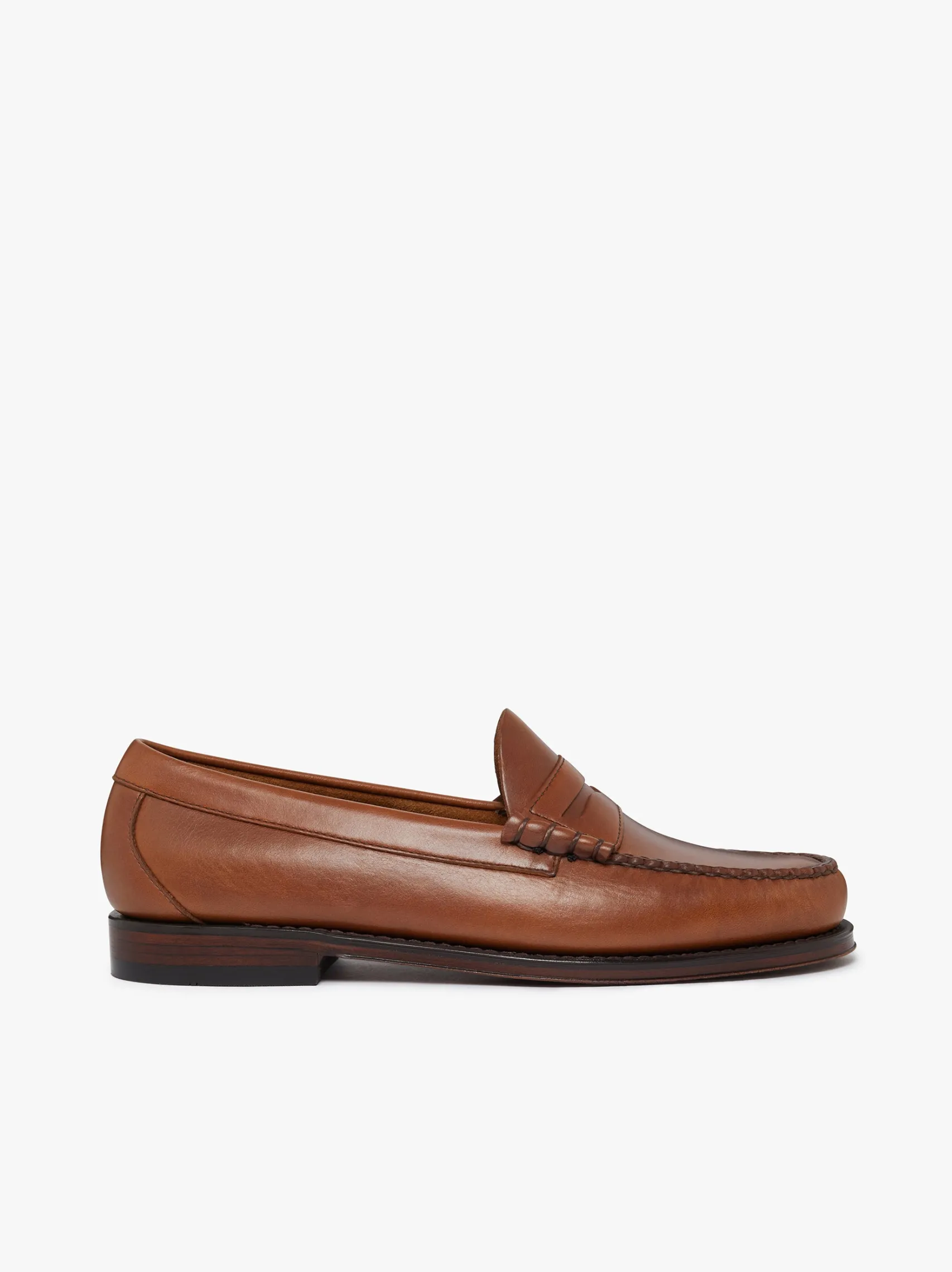 G.H.BASS Weejuns Larson Penny Loafers Tan pull up leather