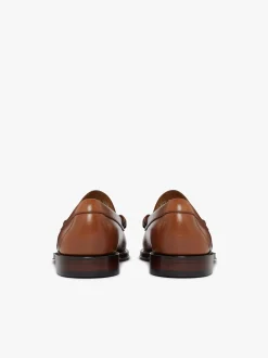 G.H.BASS Weejuns Larson Penny Loafers Tan pull up leather