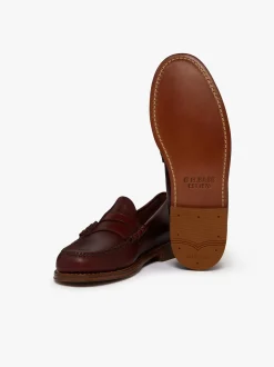 G.H.BASS Weejuns Larson Penny Loafers pull up leather