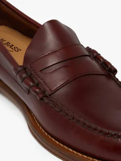 G.H.BASS Weejuns Larson Penny Loafers pull up leather