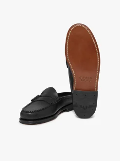 G.H.BASS Weejuns Larson Penny Slides leather with leather sole