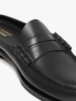 G.H.BASS Weejuns Larson Penny Slides leather with leather sole