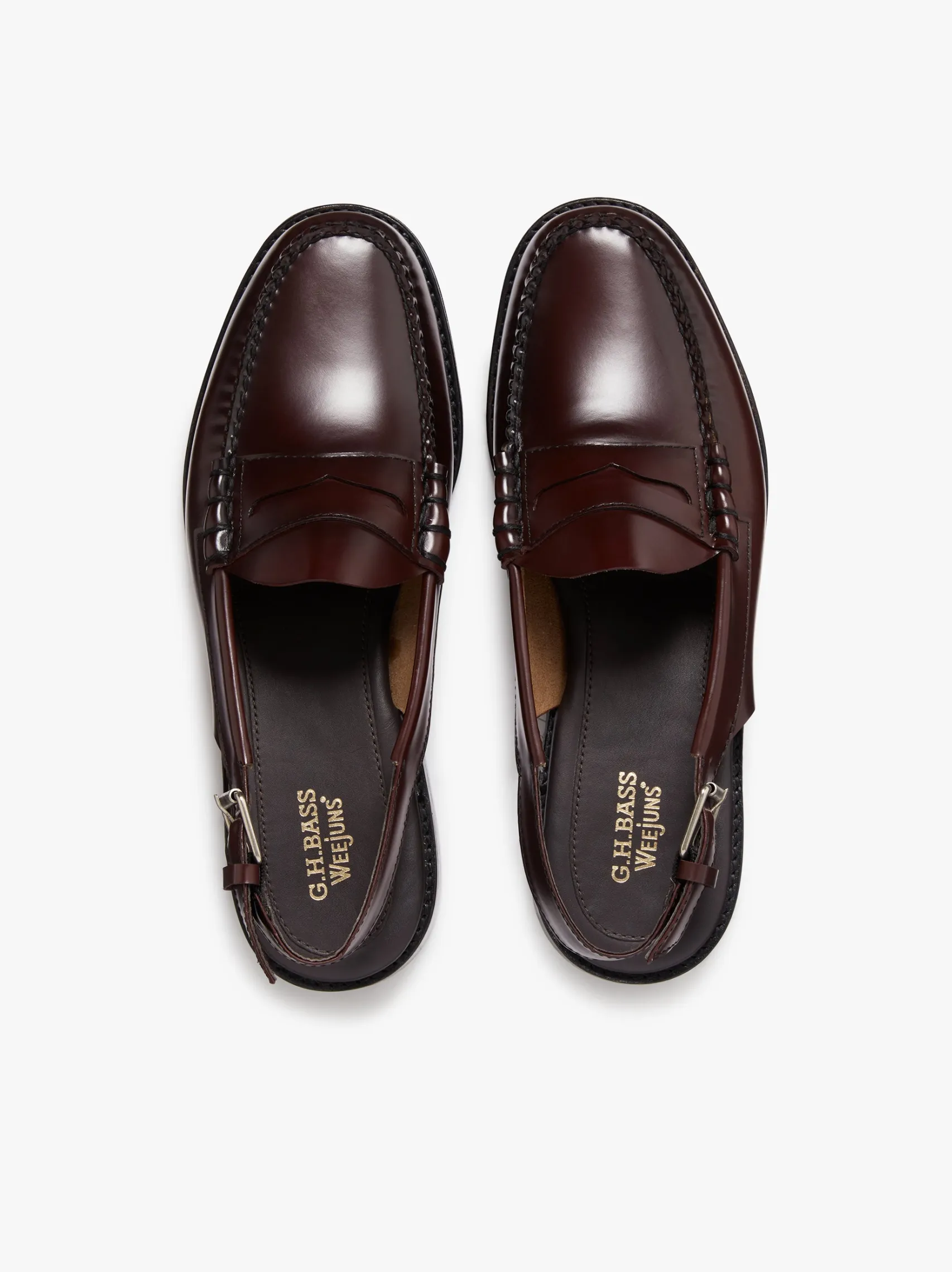 G.H.BASS Weejuns Larson Penny Slingback Loafers