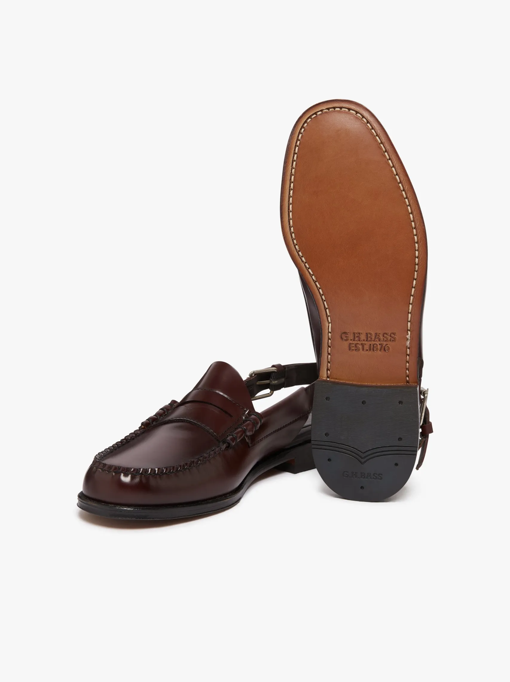 G.H.BASS Weejuns Larson Penny Slingback Loafers