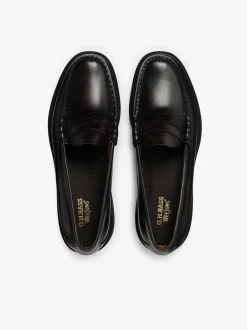 G.H.BASS Weejuns Larson Step Penny Loafers Chocolate leather