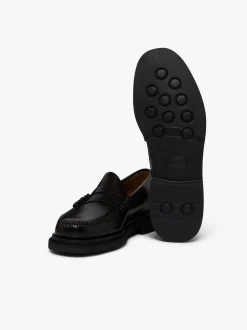 G.H.BASS Weejuns Larson Step Penny Loafers Chocolate leather