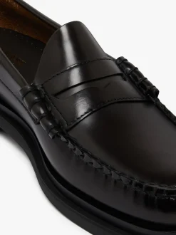 G.H.BASS Weejuns Larson Step Penny Loafers Chocolate leather