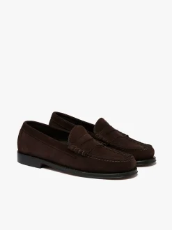 G.H.BASS Weejuns Larson Weave Loafers Suede