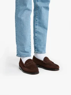 G.H.BASS Weejuns Larson Weave Loafers Suede