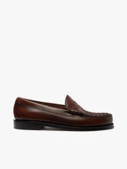 G.H.BASS Weejuns Larson Weave Loafers leather