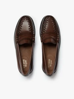 G.H.BASS Weejuns Larson Weave Loafers leather