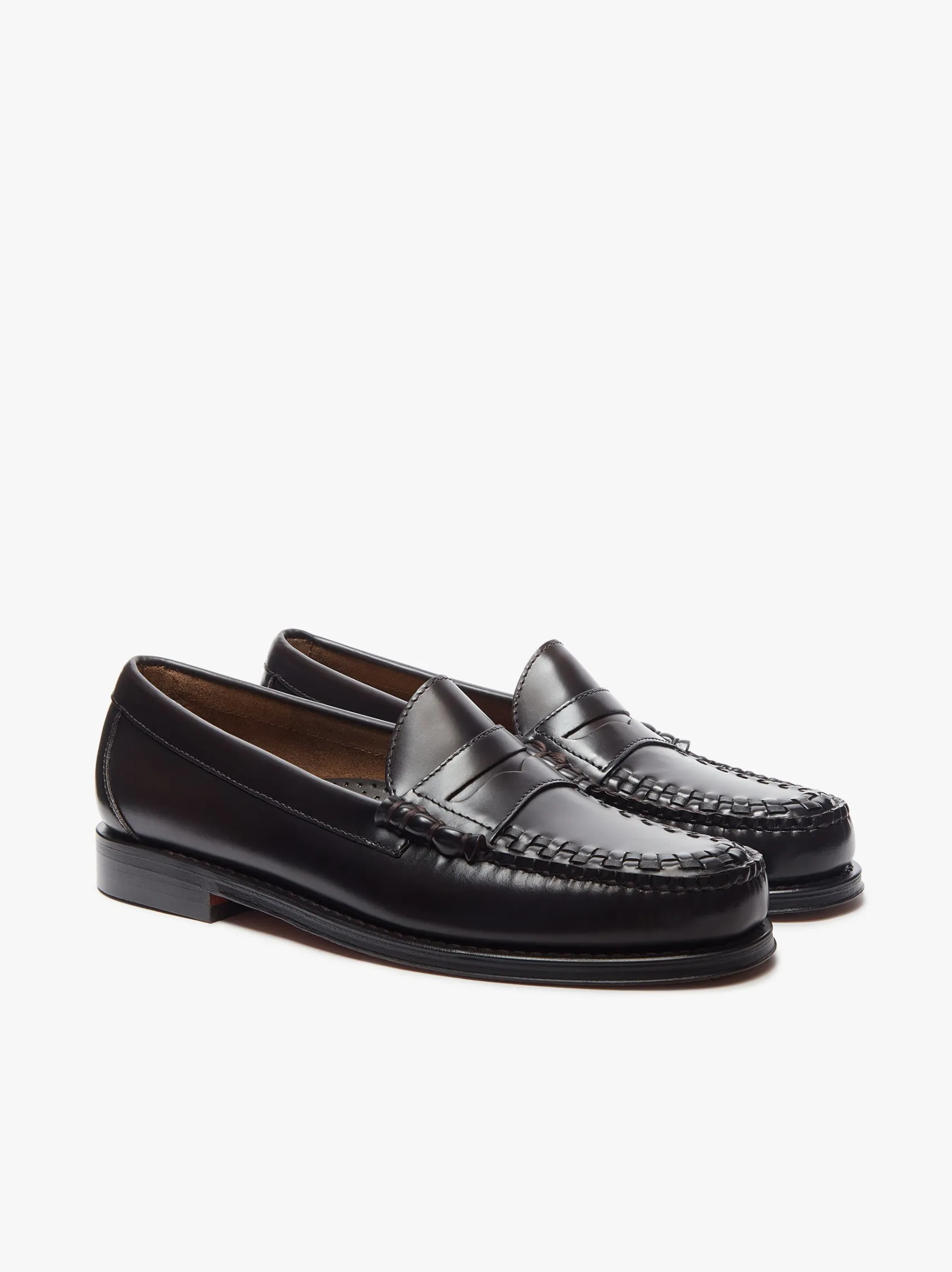 G.H.BASS Weejuns Larson Weave Loafers leather