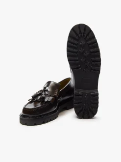 G.H.BASS Weejuns Layton II Kiltie Lug Loafers leather