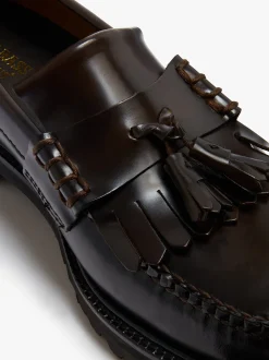 G.H.BASS Weejuns Layton II Kiltie Lug Loafers leather