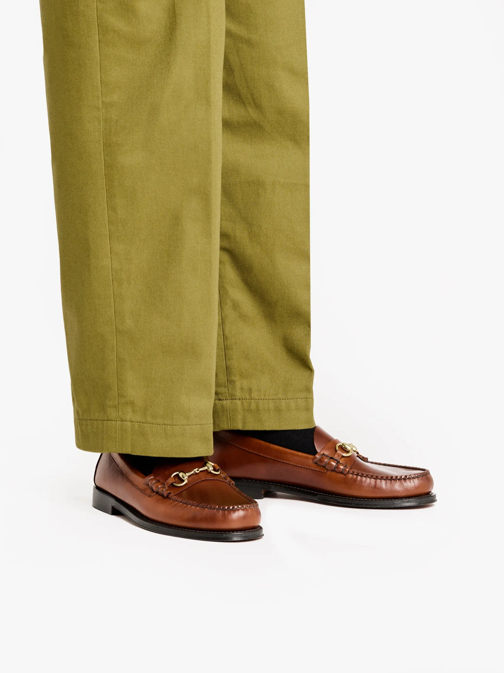 G.H.BASS Weejuns Lincoln Penny Loafers pull up leather