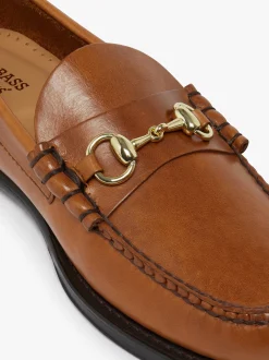 G.H.BASS Weejuns Lincoln Penny Loafers pull up leather