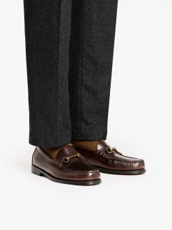 G.H.BASS Weejuns Lincoln Penny Loafers pull up leather