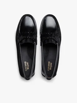 Women G.H.BASS Weejuns Lola Whipstitch Loafers Leather