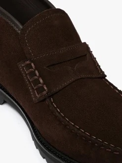 G.H.BASS Weejuns Lug Boots Chocolate Suede
