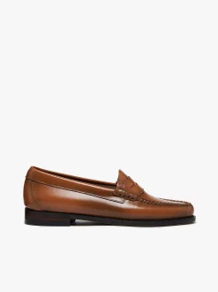 Women G.H.BASS Weejuns Penny Loafers Bombay Brown Leather