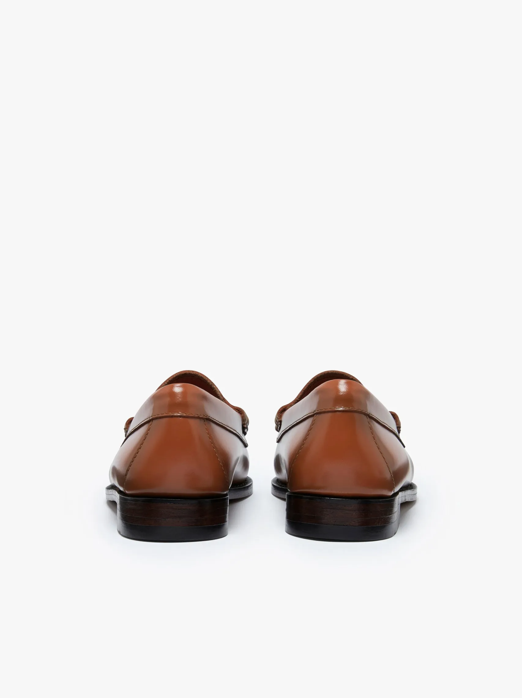 Women G.H.BASS Weejuns Penny Loafers Bombay Brown Leather