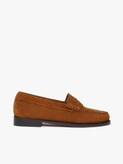 Women G.H.BASS Weejuns Penny Loafers suede