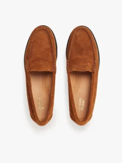 Women G.H.BASS Weejuns Penny Loafers suede