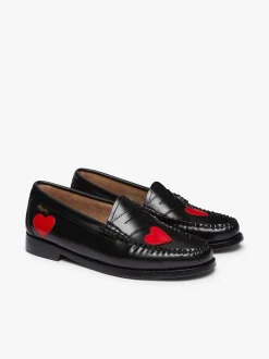 Women G.H.BASS Weejuns Penny Love Loafers Leather