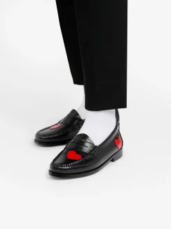 Women G.H.BASS Weejuns Penny Love Loafers Leather