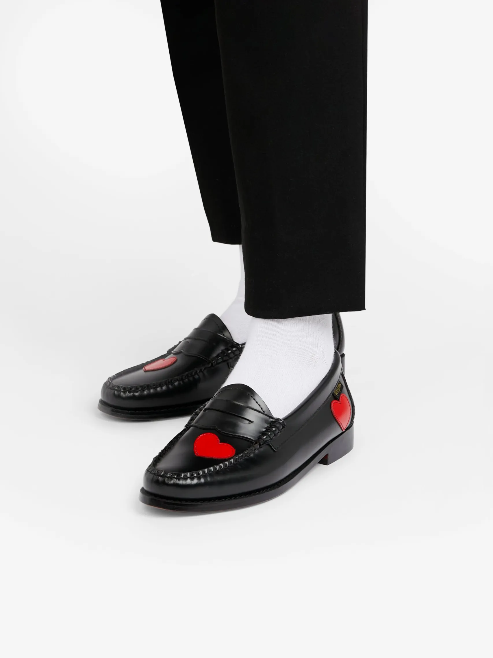 Women G.H.BASS Weejuns Penny Love Loafers Leather