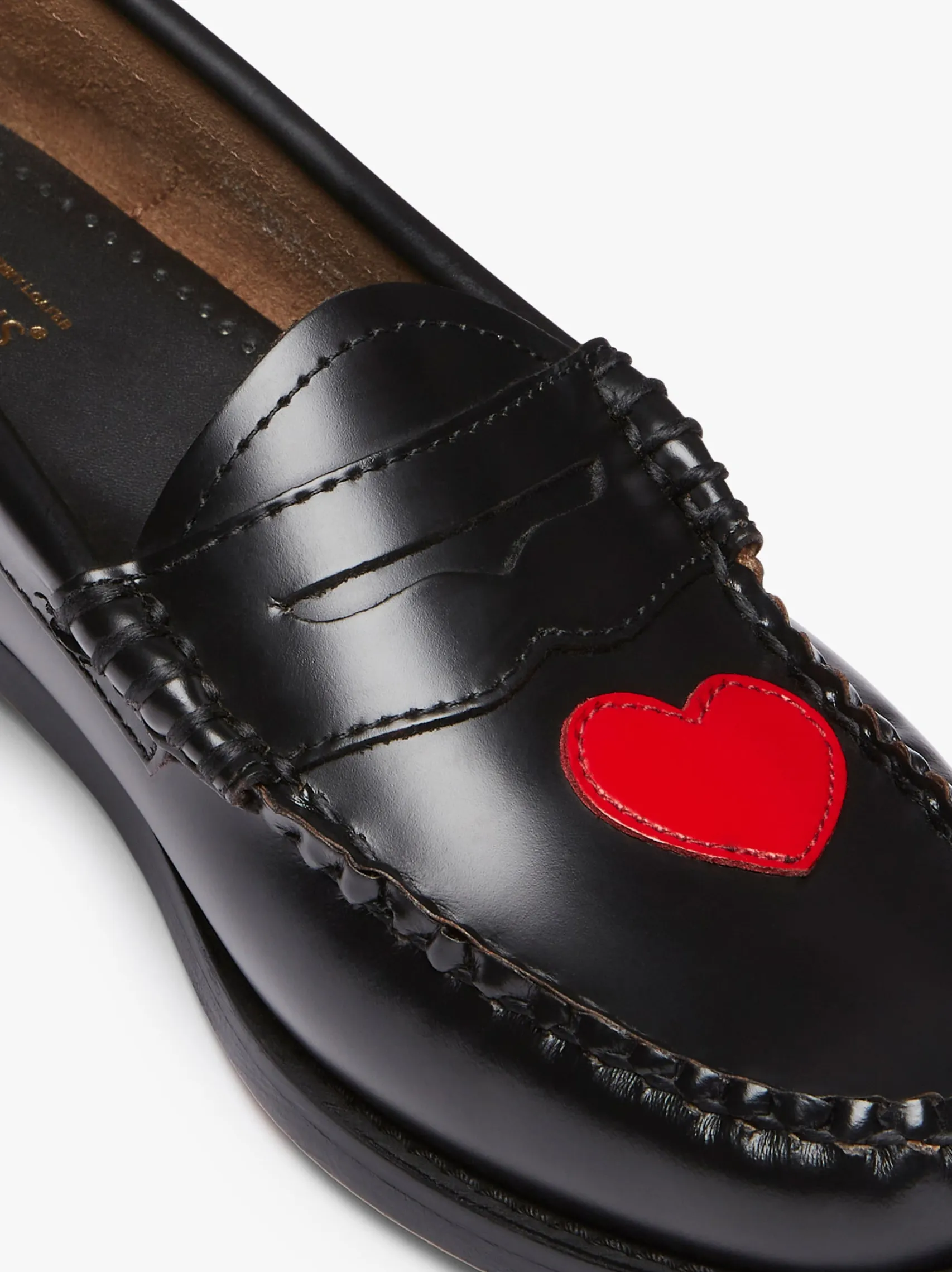 Women G.H.BASS Weejuns Penny Love Loafers Leather