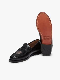 Women G.H.BASS Weejuns Penny Love Loafers Leather