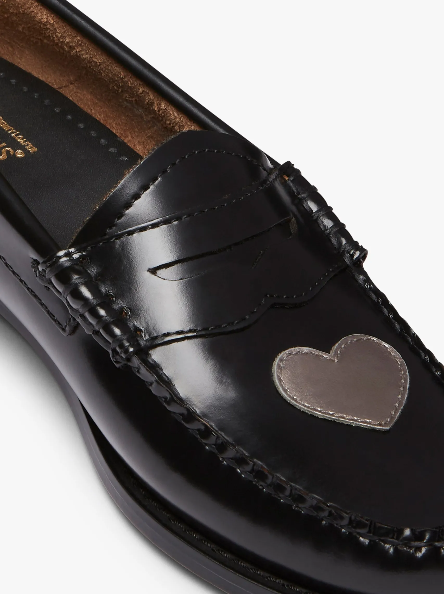 Women G.H.BASS Weejuns Penny Love Loafers Leather