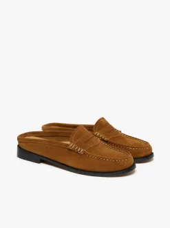 Women G.H.BASS Weejuns Penny Slides suede