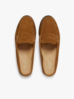 Women G.H.BASS Weejuns Penny Slides suede