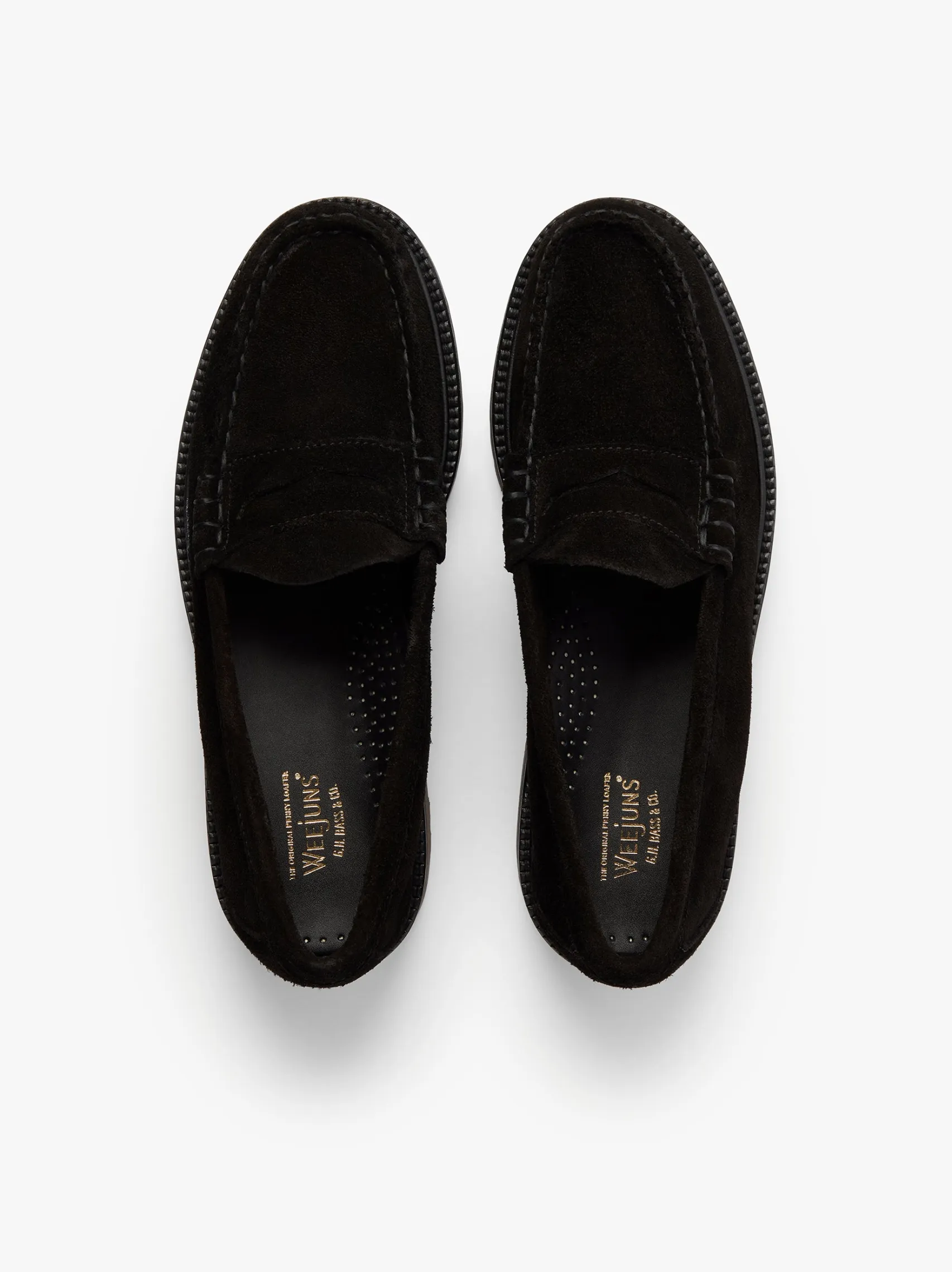 G.H.BASS Weejuns 90s Larson Penny Loafers Suede