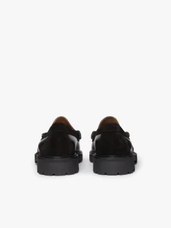 G.H.BASS Weejuns 90's Larson Penny Loafers Black Leather & Suede