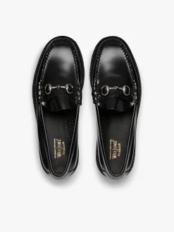 G.H.BASS Weejuns 90s Lincoln Horsebit Loafers Black Leather