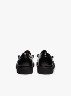 G.H.BASS Weejuns 90s Lincoln Horsebit Loafers Black Leather