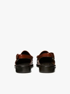 Women G.H.BASS Weejuns Slingback Penny Loafers Leather