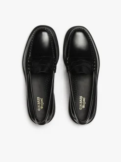 G.H.BASS Weejuns Step Larson Penny Loafers Leather