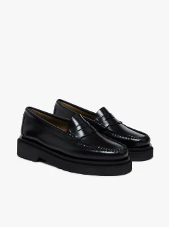 Women G.H.BASS Weejuns Step Penny Loafers Leather
