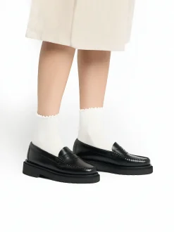 Women G.H.BASS Weejuns Step Penny Loafers Leather