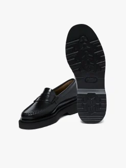 Women G.H.BASS Weejuns Step Penny Loafers Leather